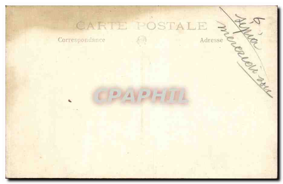 CARTE PHOTO Jeune homme — Verso