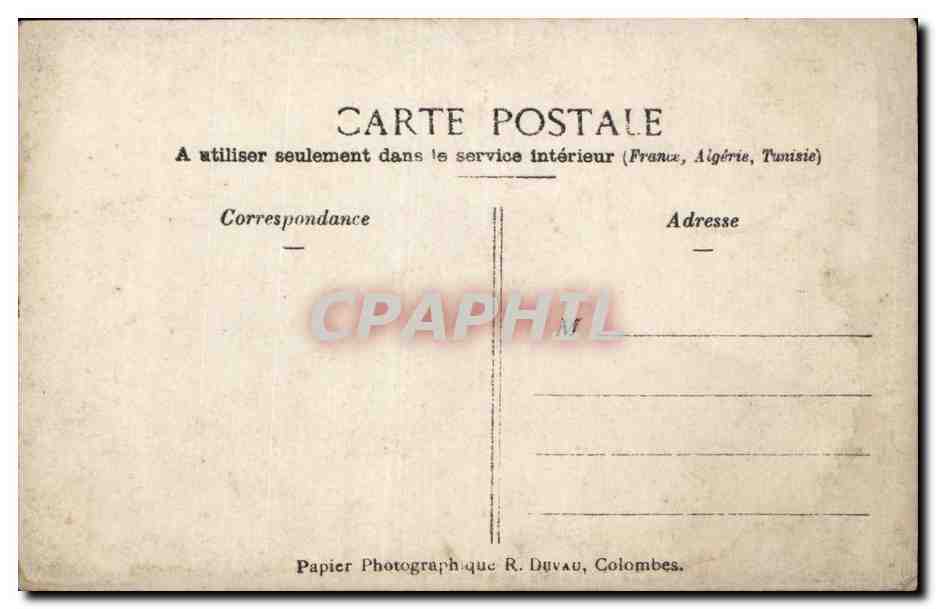 CARTE PHOTO Homme — Rückseite