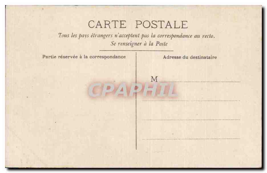 CARTE PHOTO Homme  — Verso