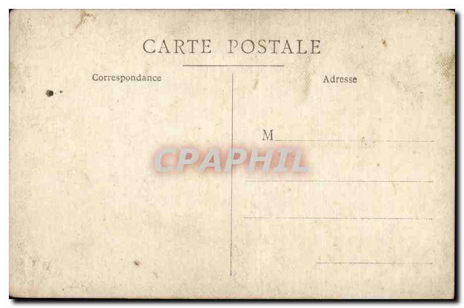 CARTE PHOTO Homme  — Verso