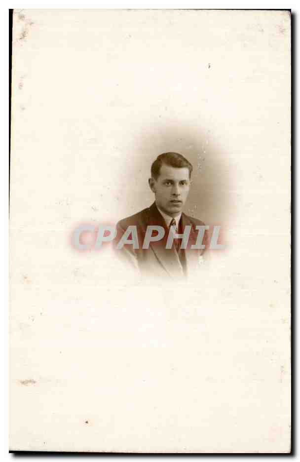 CARTE PHOTO Jeune homme 
