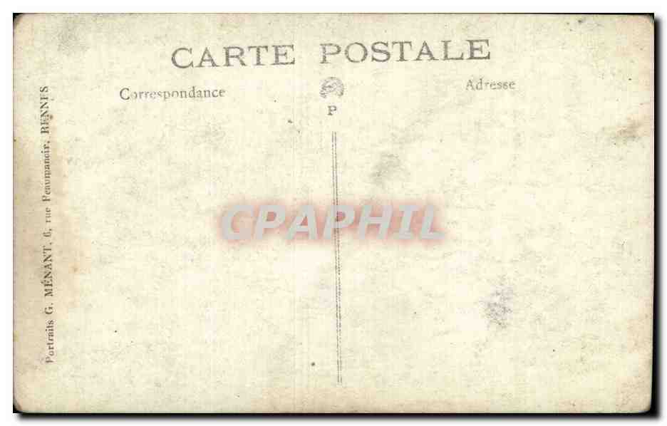 CARTE PHOTO Homme  — Rückseite