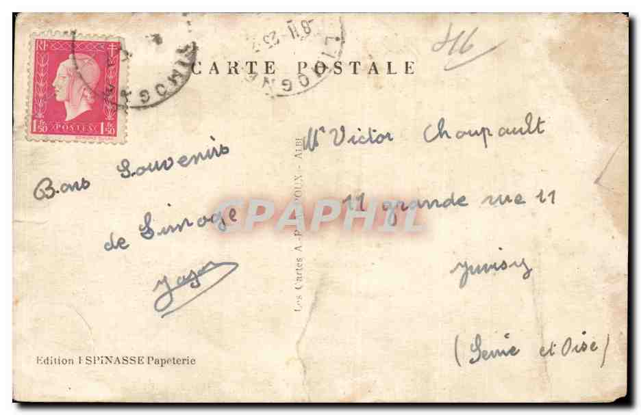 Limogne — Vue prise de la route de Villefranche — Édition Le Lot Illustré — Rückseite