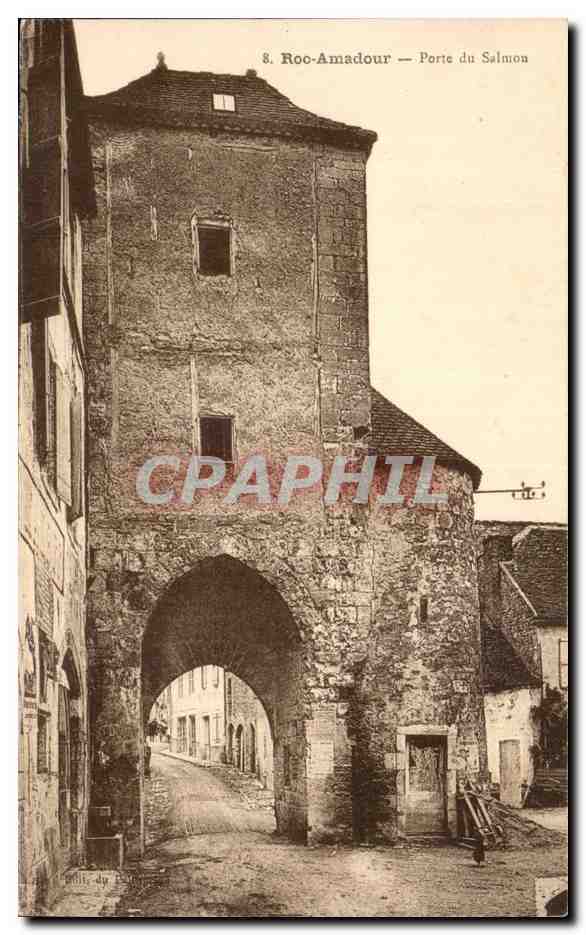 Roc-Amadour — Porte du Salmon — éditeur : Cie. des Postes