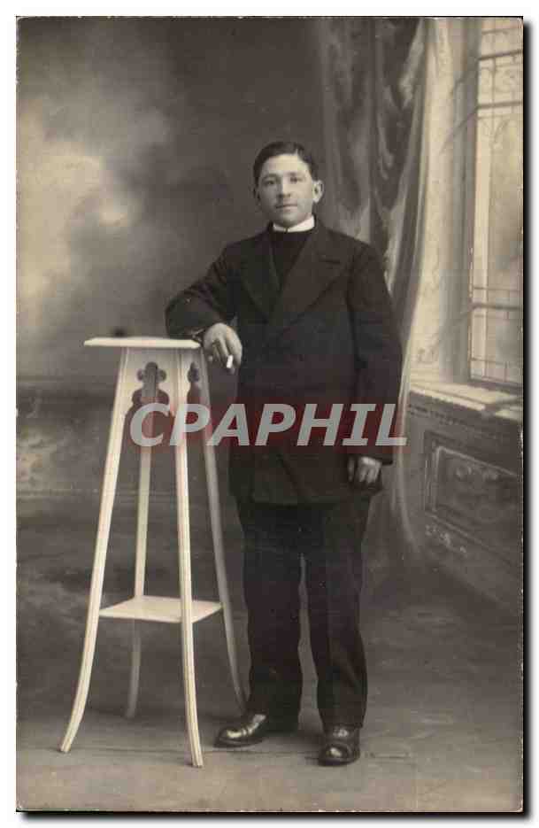 CARTE PHOTO Jeune homme