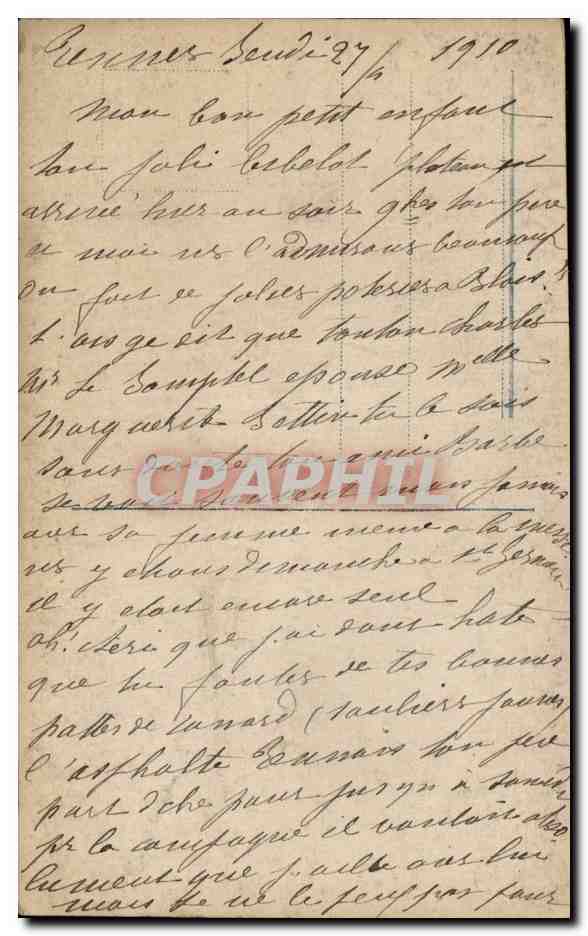 CARTE PHOTO Homme  — Rückseite