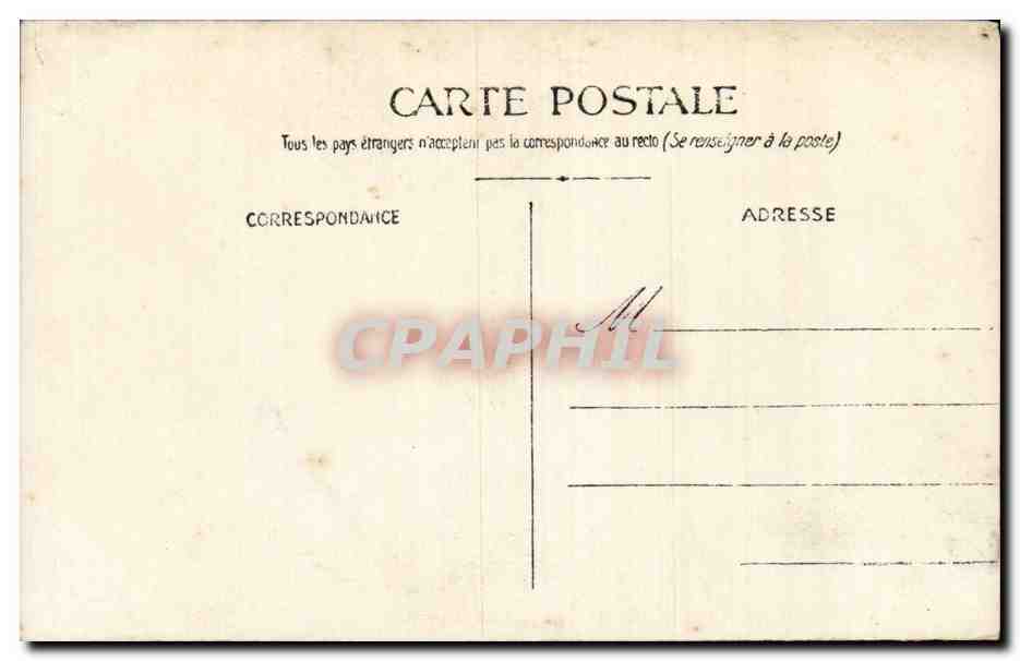 CARTE PHOTO Homme  — Rückseite