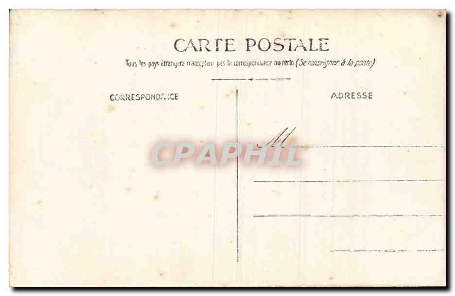 CARTE PHOTO Homme Chasseur  — Verso
