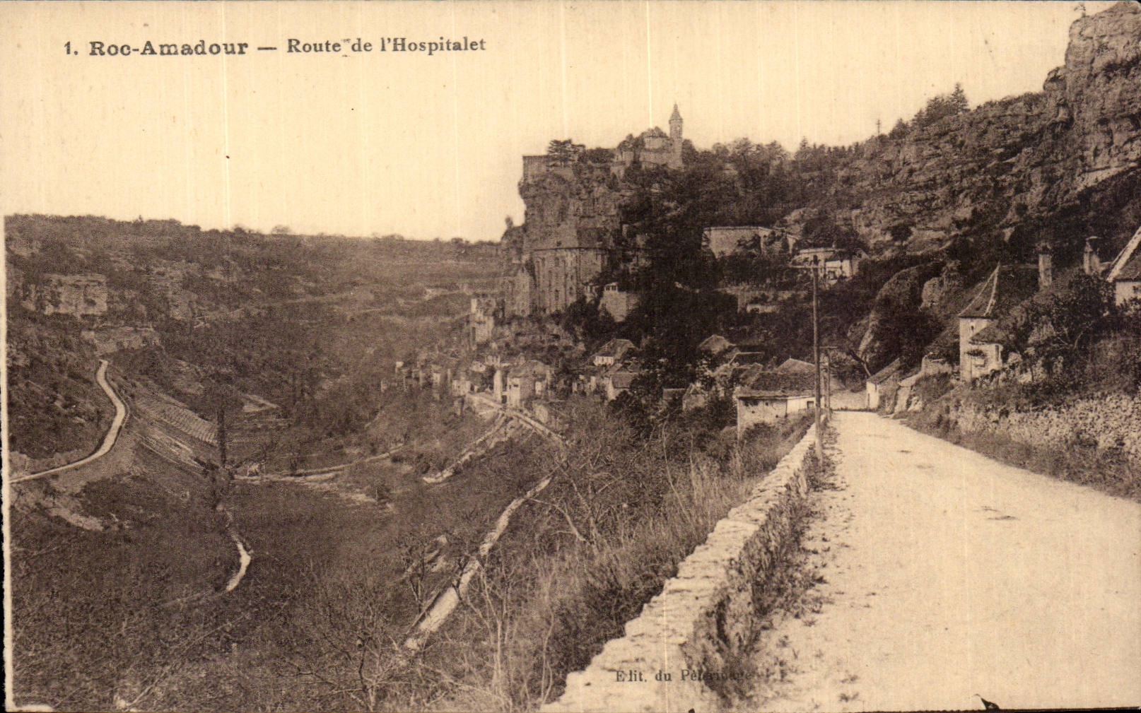 Rocamadour - Route de l'Hospitalet - CPA 