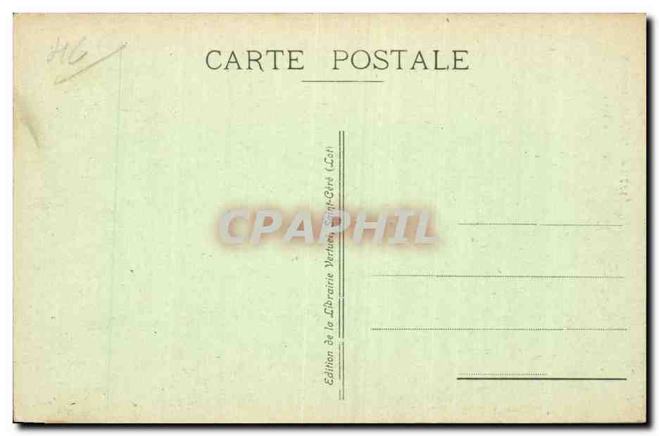 Le Beffroi — Rocamadour — Édition de la Librairie Vertuan, Saint-Géré (Lot) — Rückseite