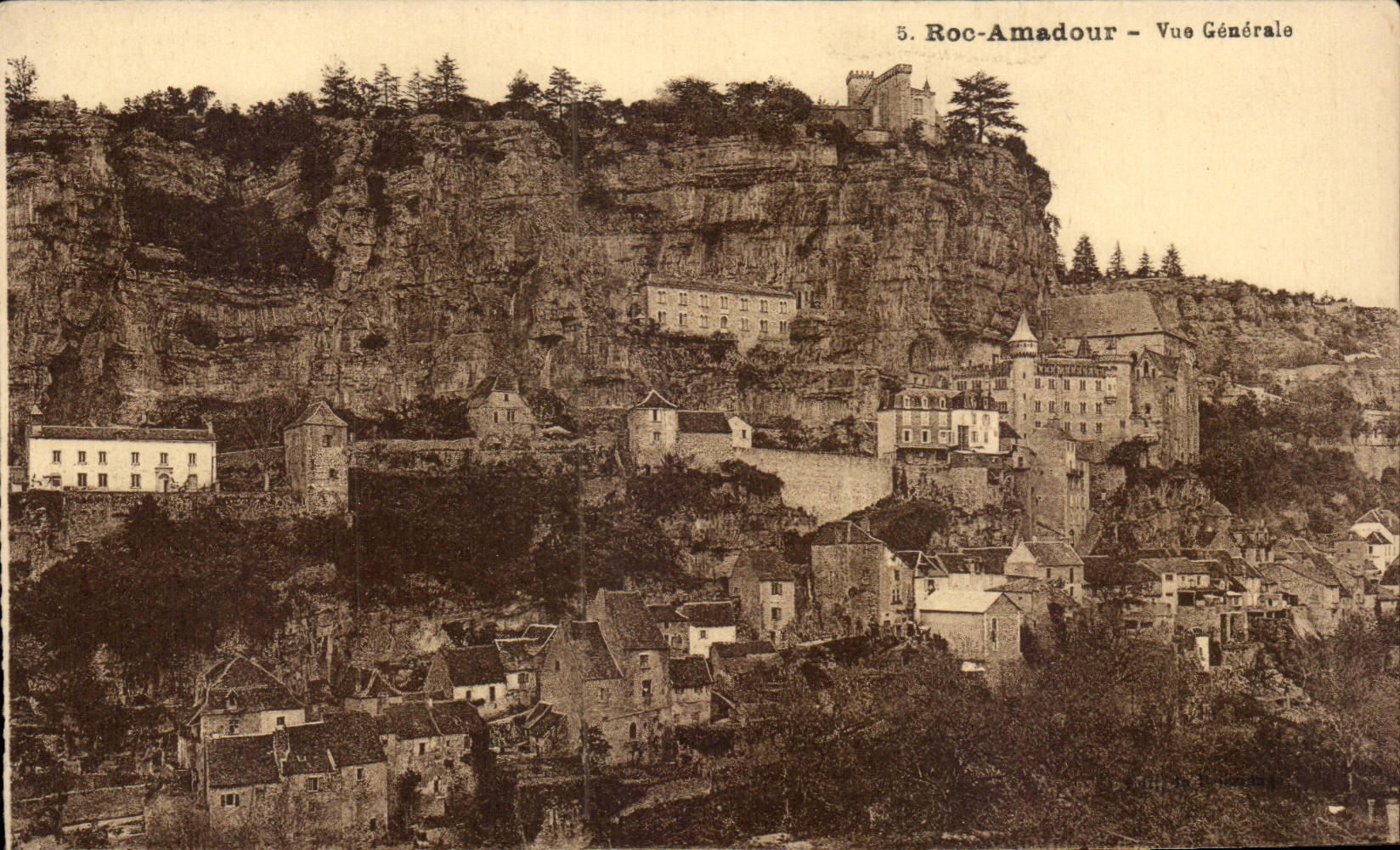 Roc-Amadour — Allgemeine Ansicht — Verlag A. Isnard, Toulouse