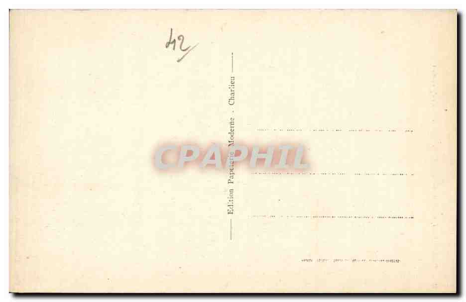 Charlieu - Hotel du Prieur - CPA  — Rückseite