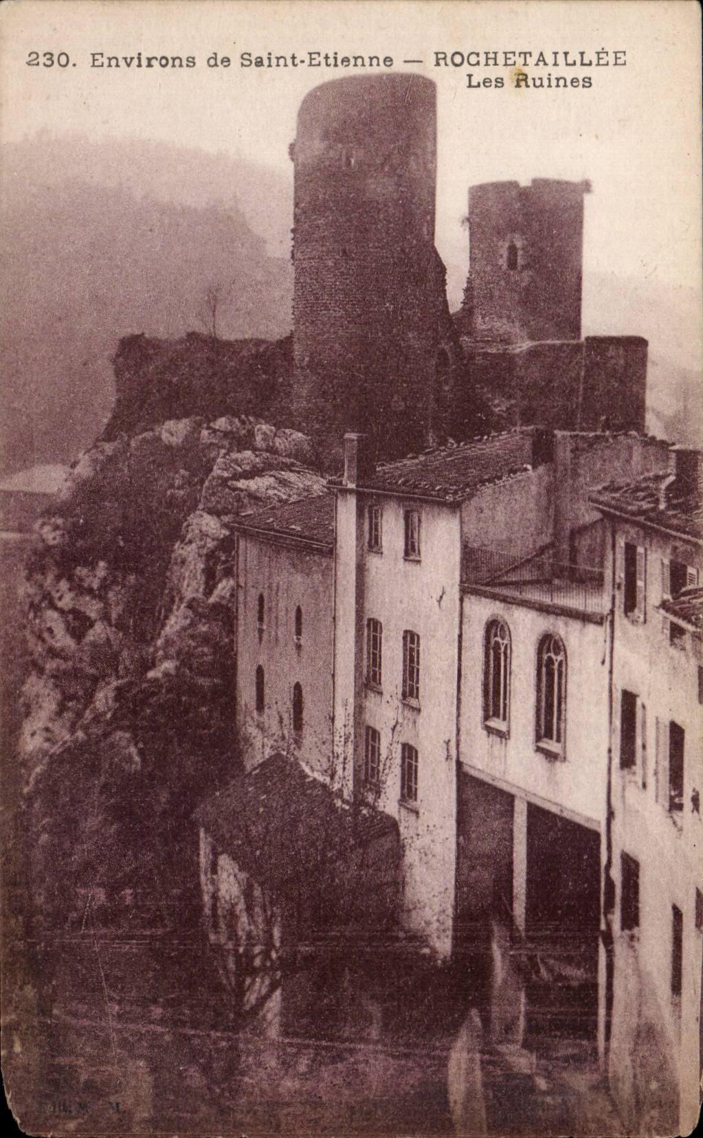 Rochetaillee - Environs de Saint Etienne - Les Ruines - CPA 
