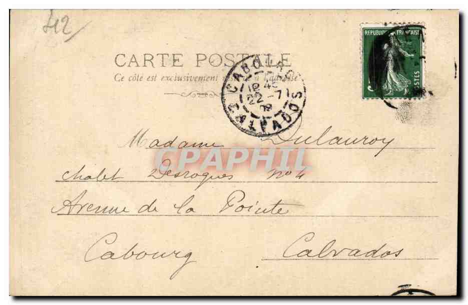 Saint Etienne - Palais de Justice - CPA  — Rückseite