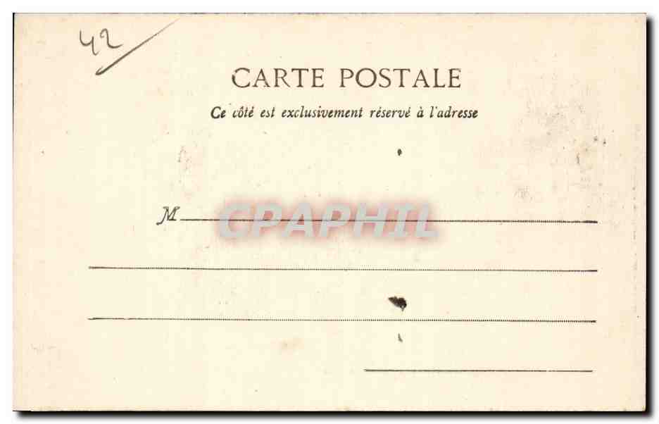 Saint Etienne - Hotel de Ville - CPA  — Back
