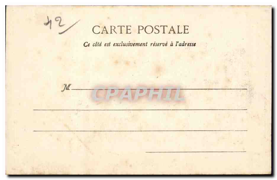 Saint Etienne - Palais de Justice - CPA  — Rückseite