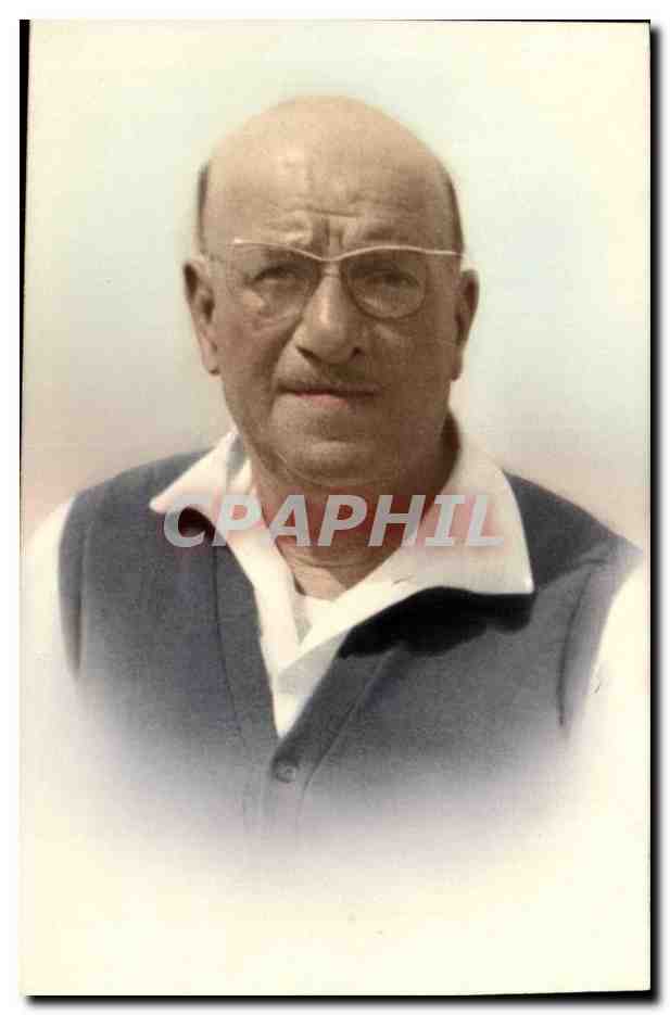 CARTE PHOTO Fantaisie - Hommes - older man with glasses - CPA 