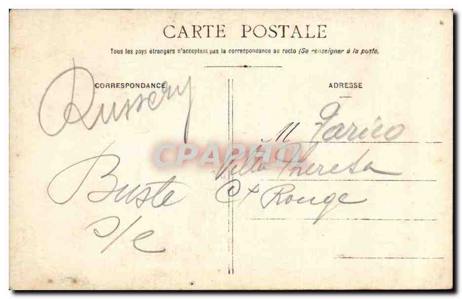 Portrait d'un homme à moustache — éditeur non visible — n° de série non visible — Rückseite