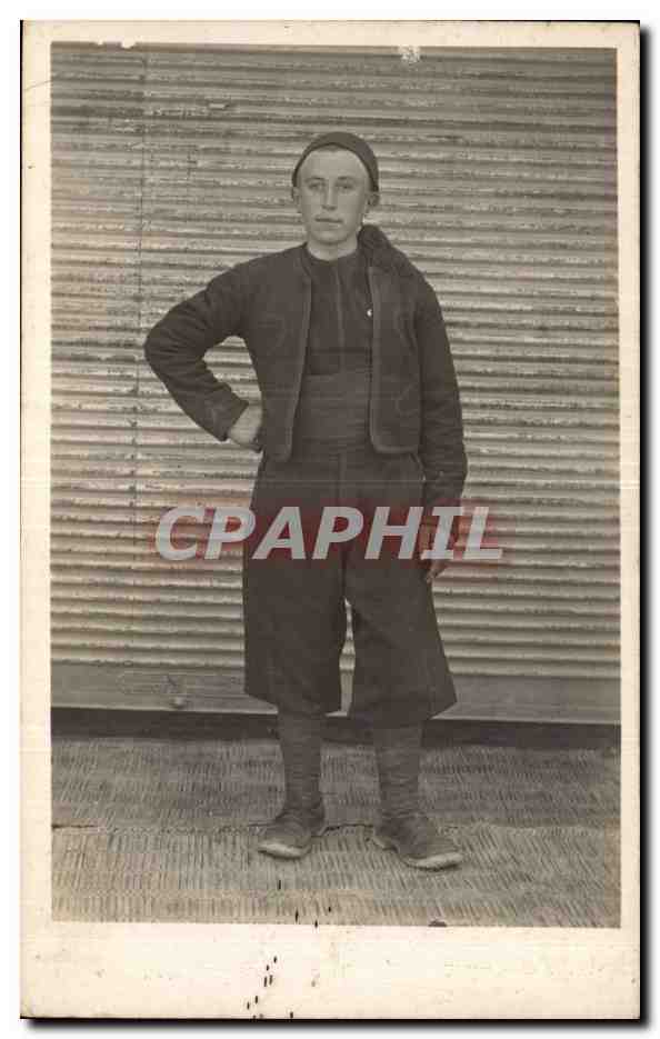 CARTE PHOTO Fantaisie - Hommes - older man - CPA 