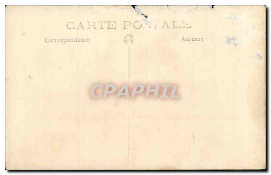 CARTE PHOTO Fantaisie - Hommes - man in trench coat - CPA  — Verso