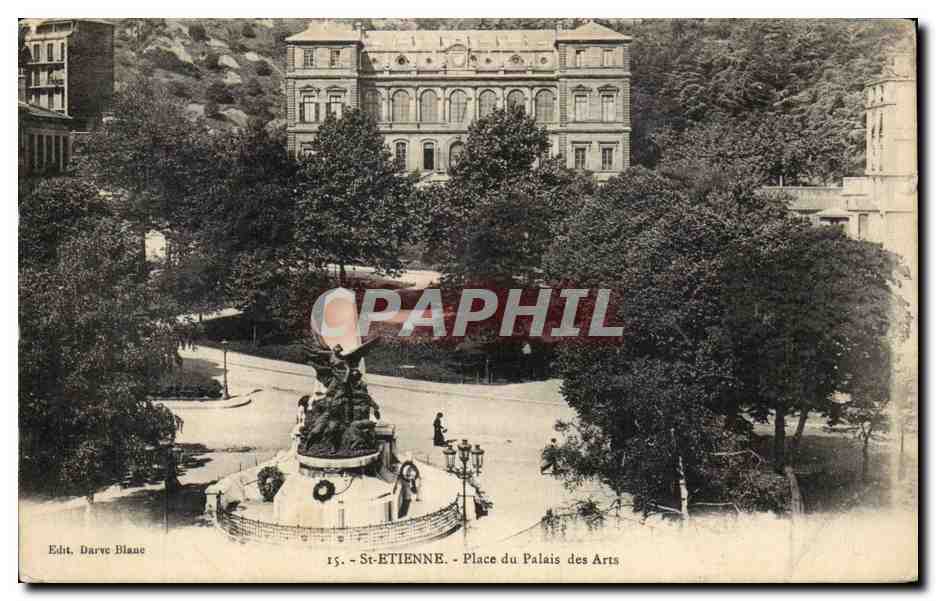 Saint Etienne - Place du Palais des Arts - CPA 