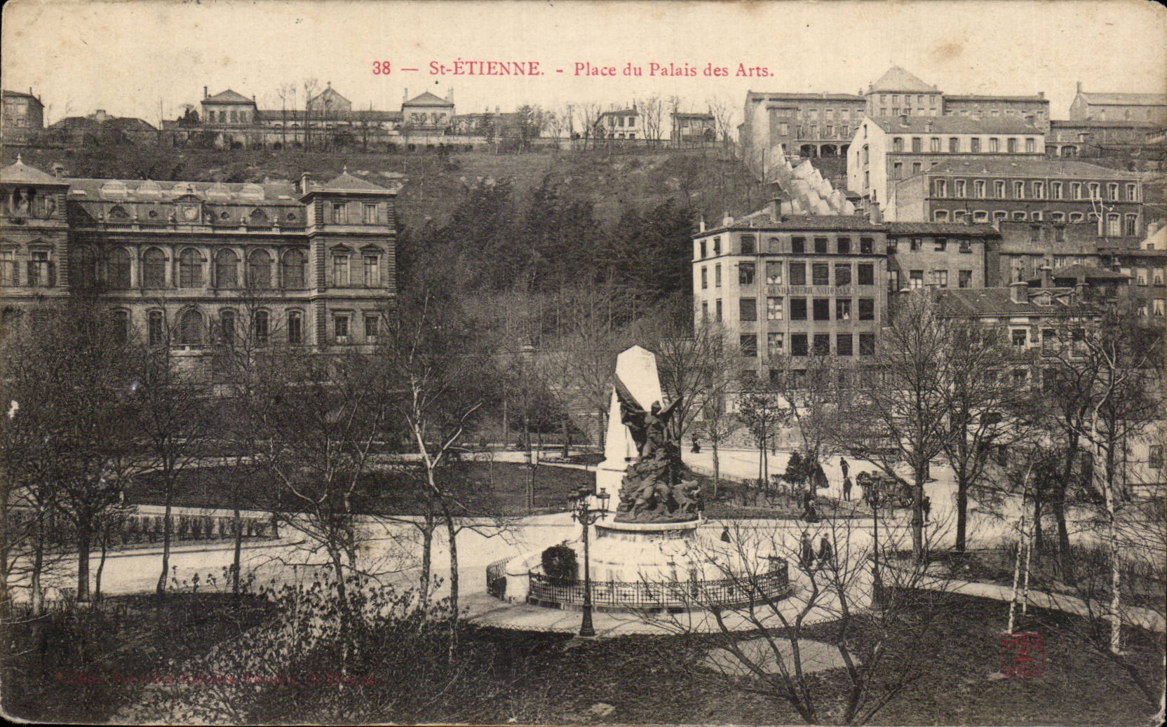 Saint Etienne - Place du Palais des Arts - CPA 