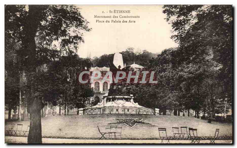 St-Étienne — Monument des Combattants, Place du Palais des Arts — Cartes 'La Cigogne' St-Étienne