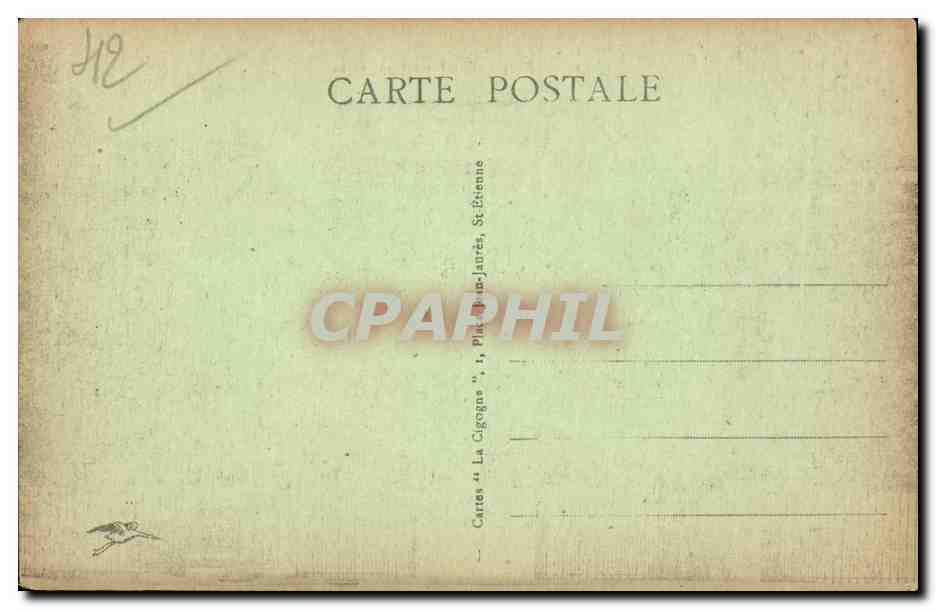 Saint Etienne - Place Jean Jaures - CPA  — Rückseite