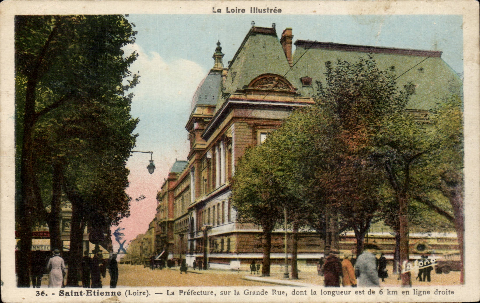 Saint Etienne - La Prefecture - La Grande Rue - CPA 