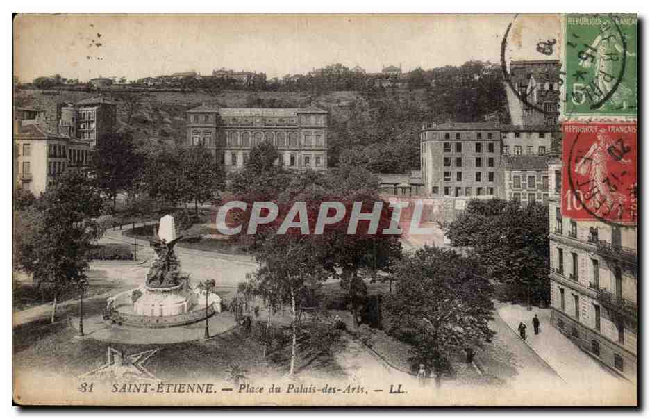 Saint Etienne - Place du Palais des Arts - CPA 