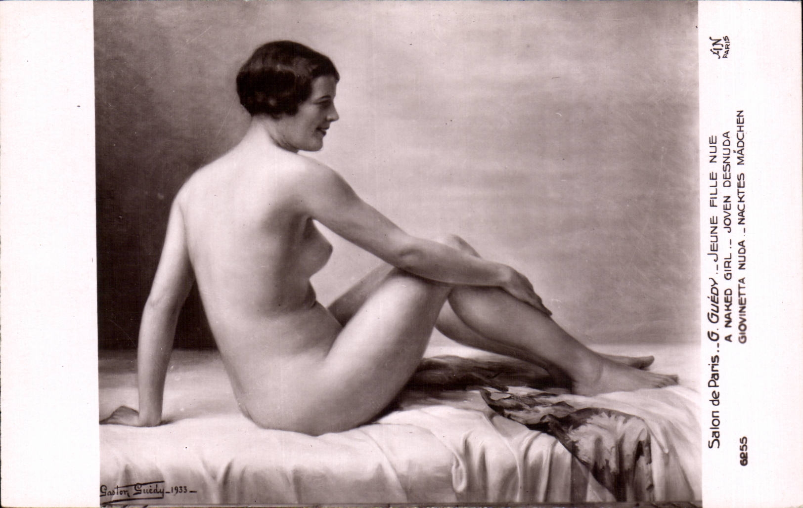 Jeune fille nue — Salon de Paris — G. Guédy — n° 6855
