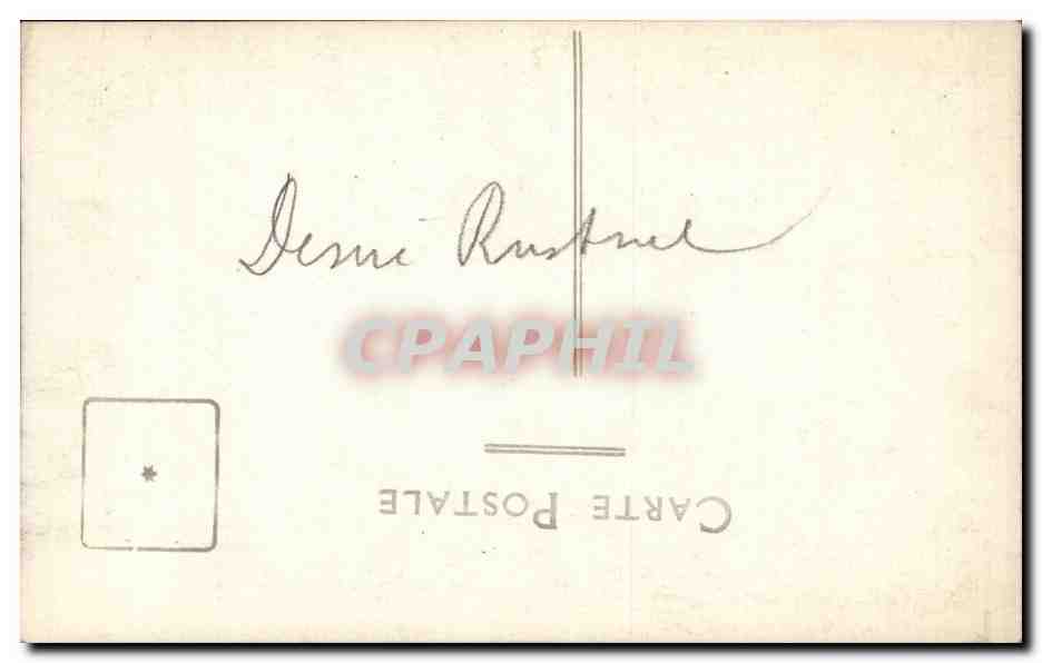 CARTE PHOTO Homme Marin Sailor — Rückseite