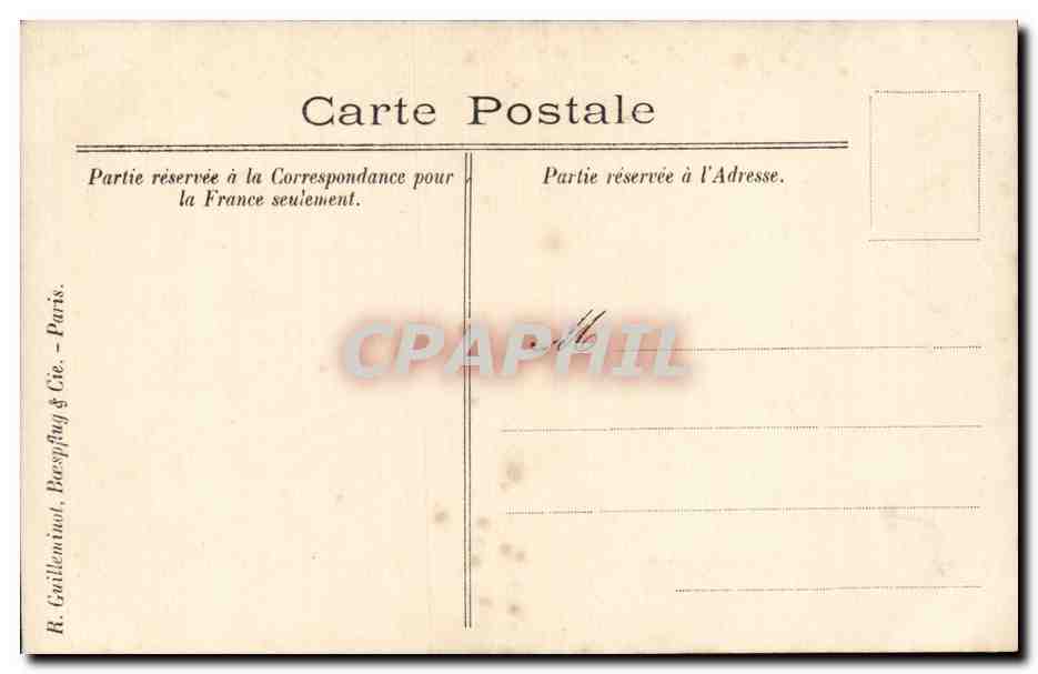CARTE PHOTO Femme — Rückseite