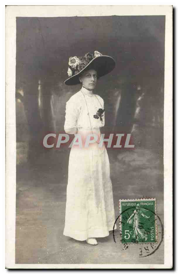 CARTE PHOTO Femme