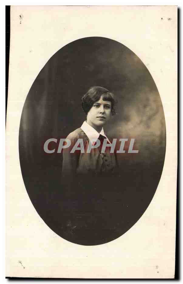 CARTE PHOTO Jeune fille