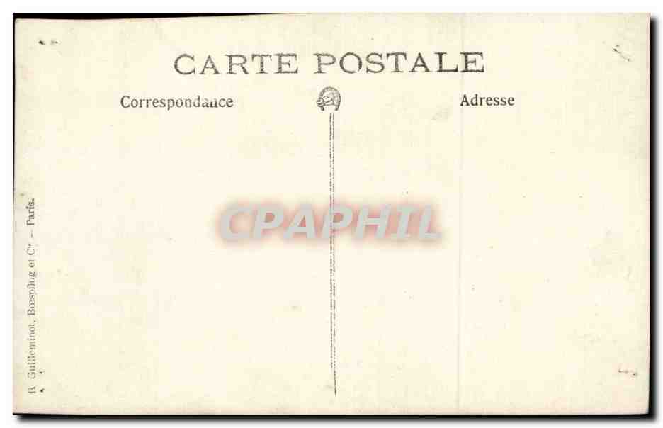 CARTE PHOTO Jeune fille — Verso