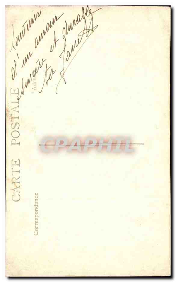 CARTE PHOTO Femme — Rückseite