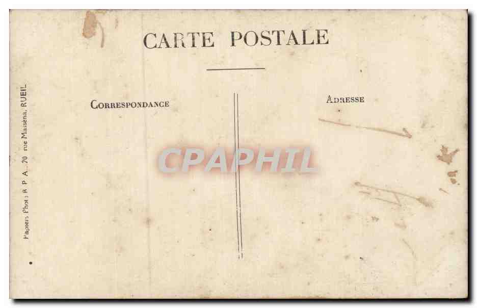 CARTE PHOTO Femme — Rückseite