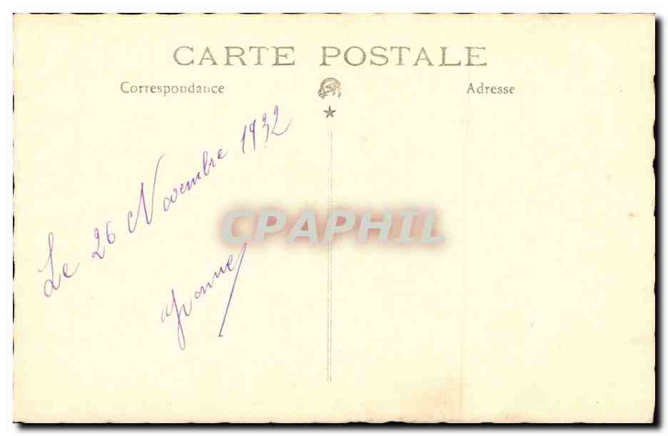CARTE PHOTO Femme — Rückseite
