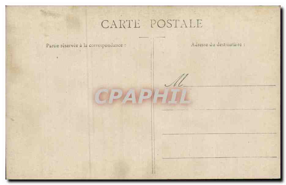 CARTE PHOTO Femme et son panier  — Rückseite