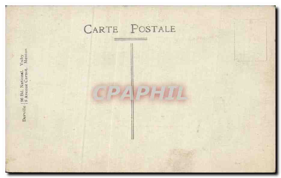 CARTE PHOTO Femme  — Verso