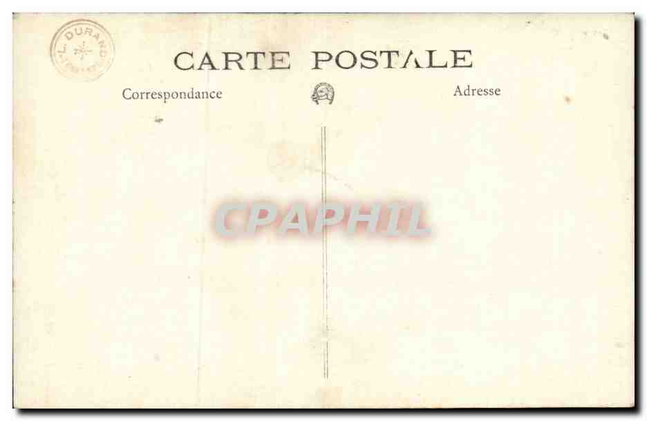 CARTE PHOTO Femme  — Verso