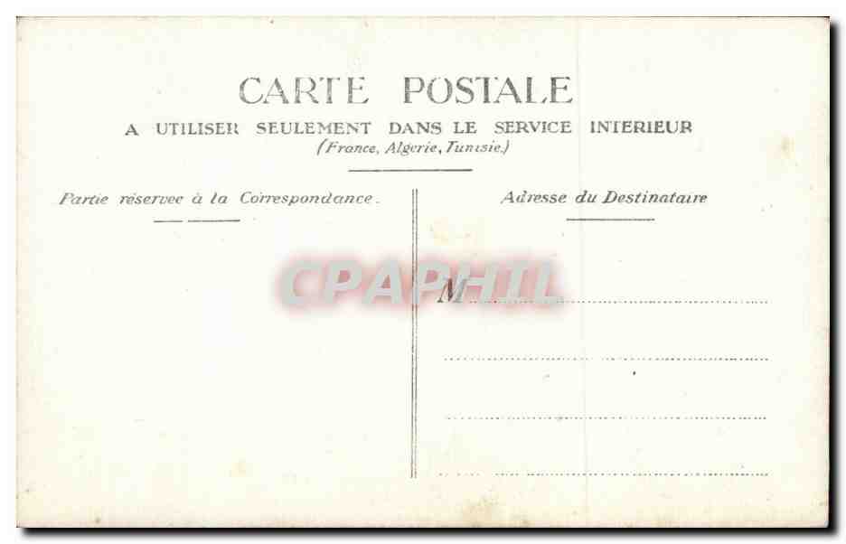 CARTE PHOTO Femme  — Rückseite