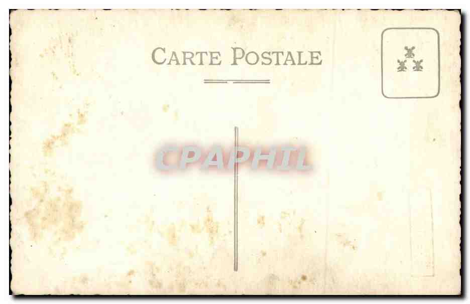 CARTE PHOTO Femme  — Rückseite
