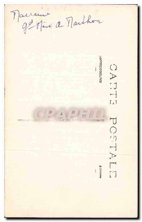 CARTE PHOTO Femme  — Rückseite