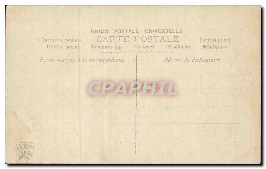CPA Salon de 1910 Sur les marches par Henri Motte — Verso