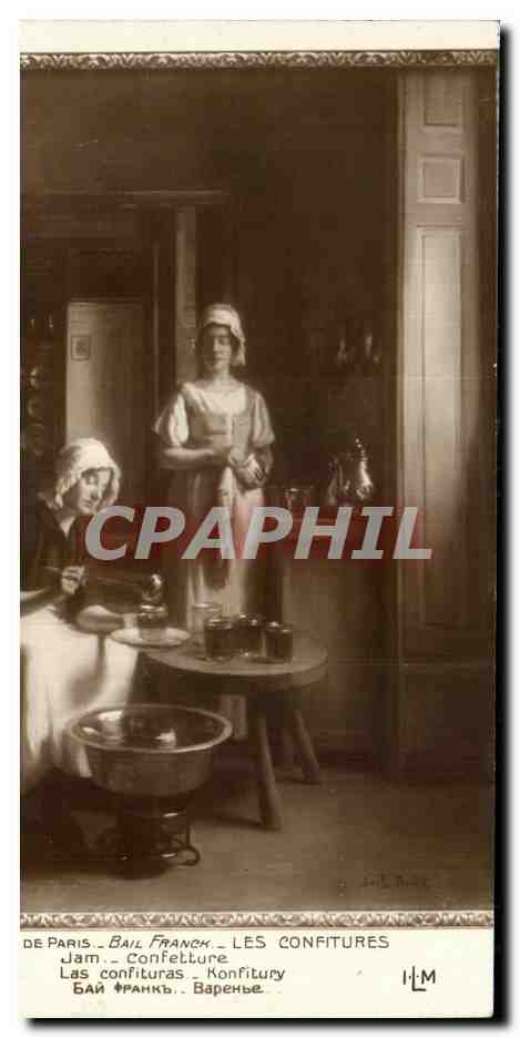CPA Fantaisie Salon de Paris Bail Franck Les confitures