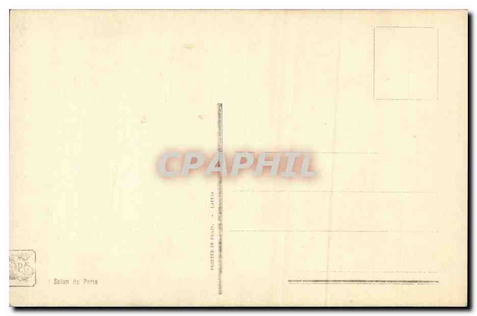 CPA Fantaisie Salon de Paris Alizard La derniere lettre — Rückseite