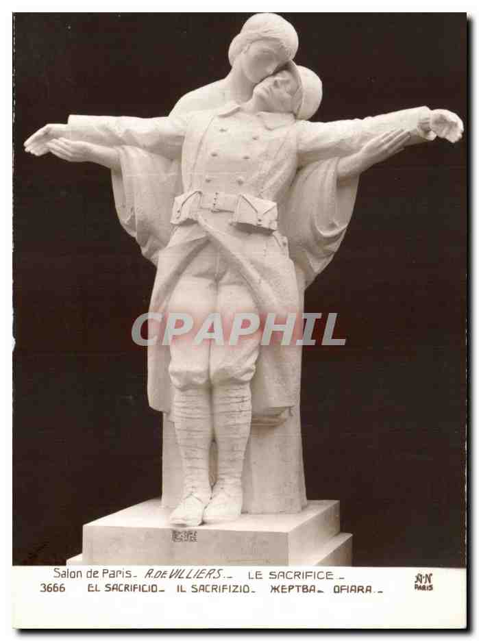 Statue du sacrifice — R. De Villiers — Salon de Paris 3666