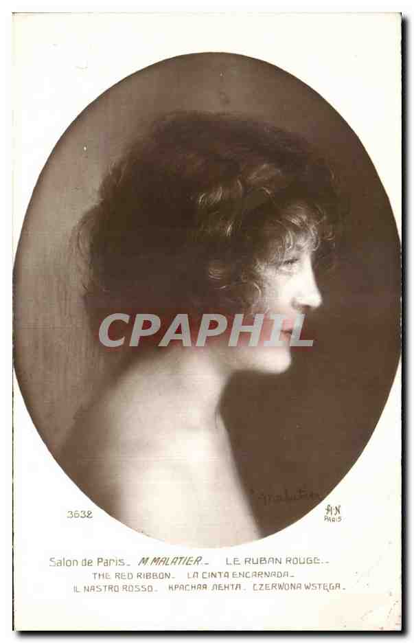 CPA Fantaisie Salon de Paris Malatier Le ruban rouge
